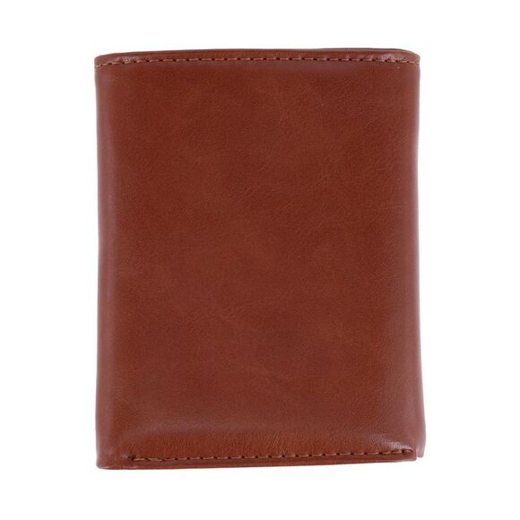 Buxton Men's RFID Distressed Vegan Leather Trifold Wallet - Picture 2 of 3